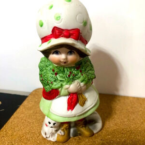 5/$25 
Jasco Vintage  Christmas Caroller Girl Puppy Potpourri Porcelain Figurine